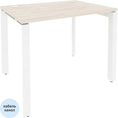 Стол ONIX-П П на металлокаркасе O.MP-SP-1.7 денвер светлый/белый Ш980