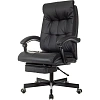 Кресло VB_EChair 624 PU PM черный эко.кожа  подст.для ног