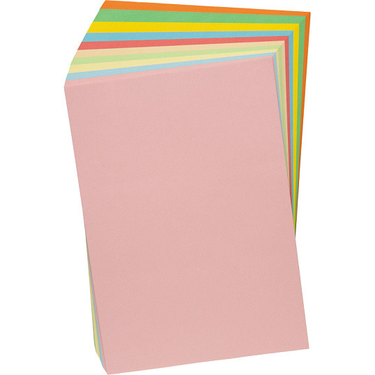 Бумага цветная Attache Multicolor А4,80г(10цв.интенсив,пастель по 20л)200л
