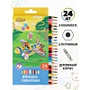 Карандаши цветные 24 цв 6-гран №1School Шустрики