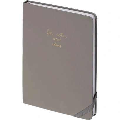 Ежедневник недатированный серый, А5,140x200мм, 136 л. ATTACHE