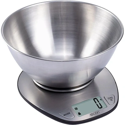 Весы Econ ECO-BS356K,кухонные электронные,стальная чаша объемом 1,8 л