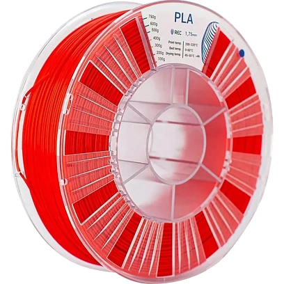 Катушка PLA пластик REC 1.75мм красный