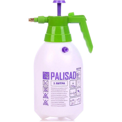Опрыскиватель 2 л ручной с насосом и клапаном сброса давления Palisad 64738