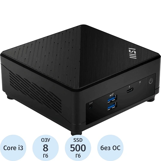 Системный блок MSI Cubi 5 1M (9S6-B0A831-679)i3 100U/8Gb/500GB/noOS