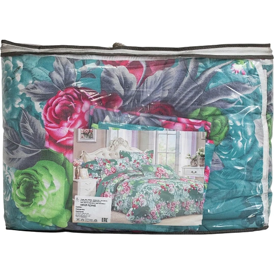 Набор спальный, ЛН, 2сп(одеяло, наволочки, простыня),полисатин, пэ волокно