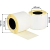 Термоэтикетки ЭКО 58х40, 580 шт/рул, вт.40, 60  рул/уп