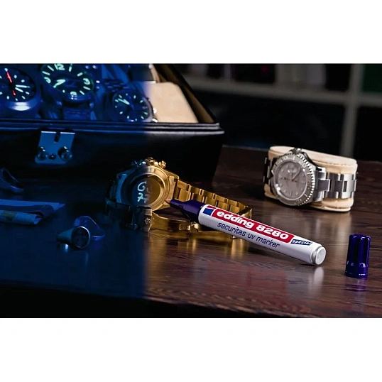 Маркер ультрафиолетовый EDDING E-8280 круглый наконечник 1,5-3мм