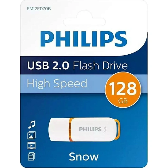 Флеш-память PHILIPS SNOW2.0 128GB, USB 2.0