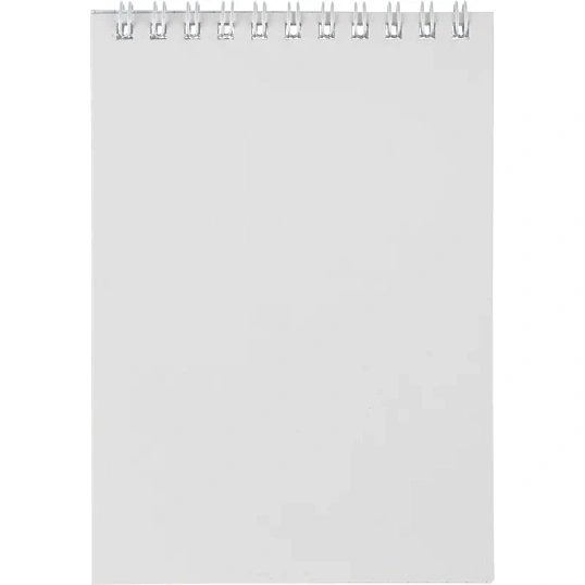Блокнот А6 108x146,40л,гребень, картон,клетка, Attache Economy синяя