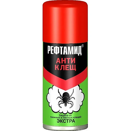 Средство от насекомых Инсектоакарицид Рефтамид Экстра Антиклещ 100 мл