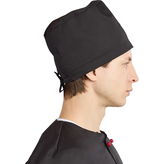 Колпак поварской (таблетка) черная