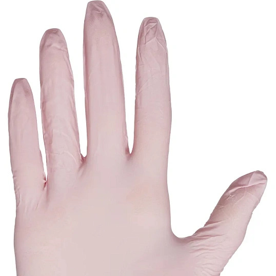 Перчатки нитрил, н/c, н/о, текстур, Benovy (L) 50п/уп, розовый