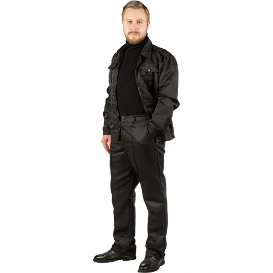 Костюм охранника К-м  Альфа  черн.(р.60-62)/170-176