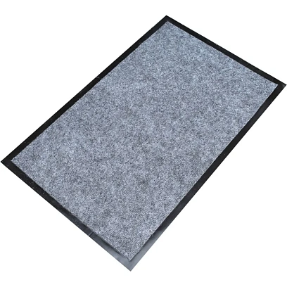 Коврик входной влаговпитывающий 50х80 см серый