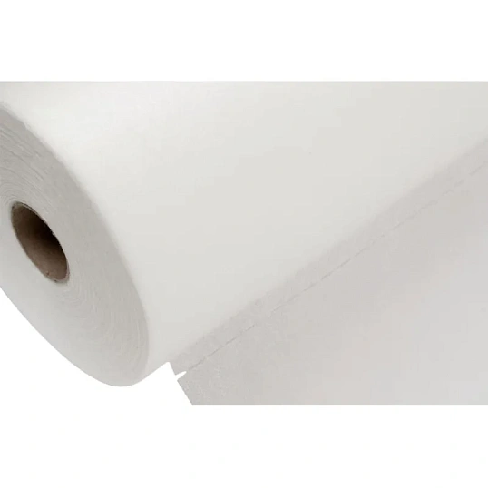 Простыня в рулоне 80х200, белый (100шт/рул), пл.15, спанбонд, А1, 12968