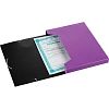 Папка на резинках -короб Комус 30 мм А4, сиреневый