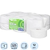 Бумага туалетная д/дисп Focus Eco Jumbo 1сл бел цел 525м 12рул/уп