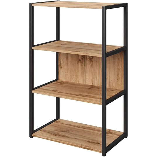 Стеллаж для документов K-Loft  241H020 670х400х1068 дуб натур/черный
