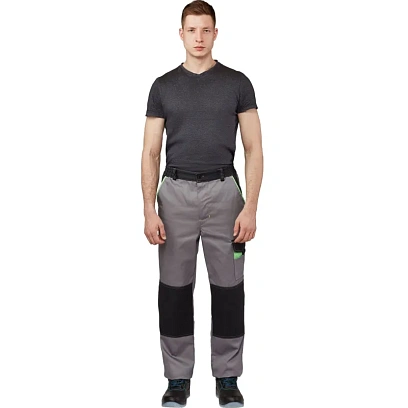 Брюки летние муж. л27-БР св-сер/сер 44-46/170-176