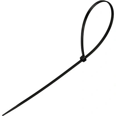 Стяжка (хомут) 300 мм x 3,6 мм,Bigtech BT-CT-300-36-B,нейлон,черн,100 шт/уп