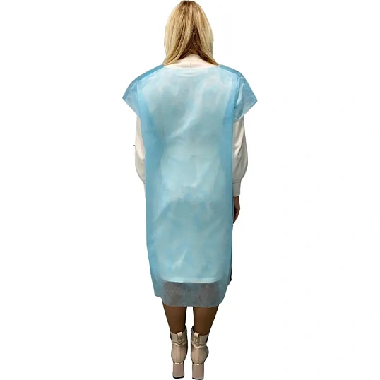 Рубашка н/с д/рожениц без рукава, голубой пл.42, 5 шт/уп 4816/5