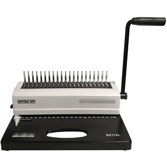 Брошюровщик Office Kit B2115L А4, А5, 15л./450 л., пл. пруж