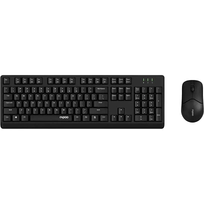 Набор клавиатура+мышь RAPOO беспроводн. X1500-BL цвет - черный (13320)