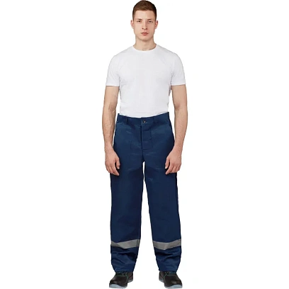 Брюки муж. л16 с СОП синие (р.56-58) 194-200