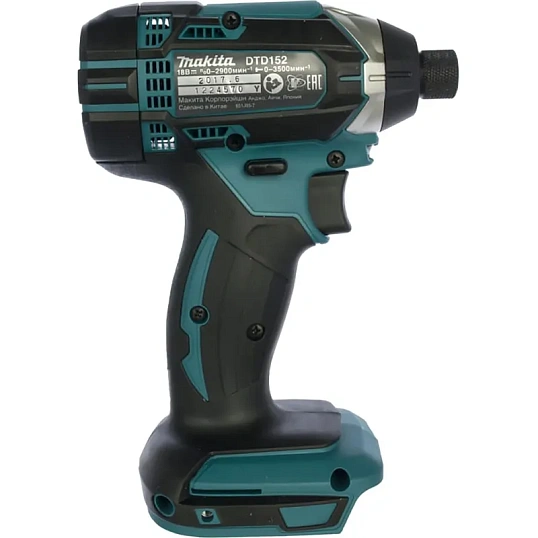 Шуруповерт ак(уд),18В,Li-ion,0-3500об\м,6-ти гр1\4,165Нм, Makita DTD152Z