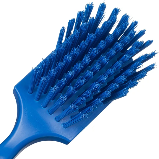 Щетка ручная FBK с короткой ручкой 275х70мм жесткая синяя 10548-2