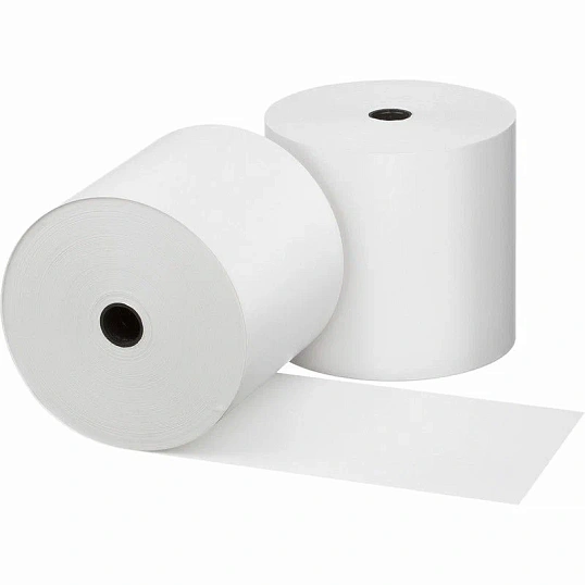 Ролики для касс 80мм, 50м, вт.12, 44гр/м2, 10 шт/уп(спайка) (ЛМ)