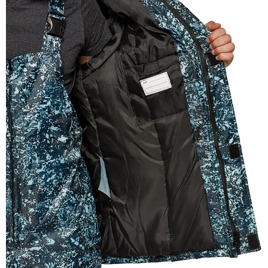 Костюм зимний Охранника с п/к КМФ цифра серый(р.60-62) 170-176