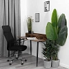 Кресло ТЧ Комус Мебель Easy Chair 619, сетка/экокожа, черный, хром