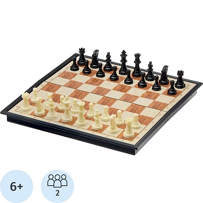 Настольная игра Магнитные шахматы 'Шахматы' из пластика,  24x24 см,2996845