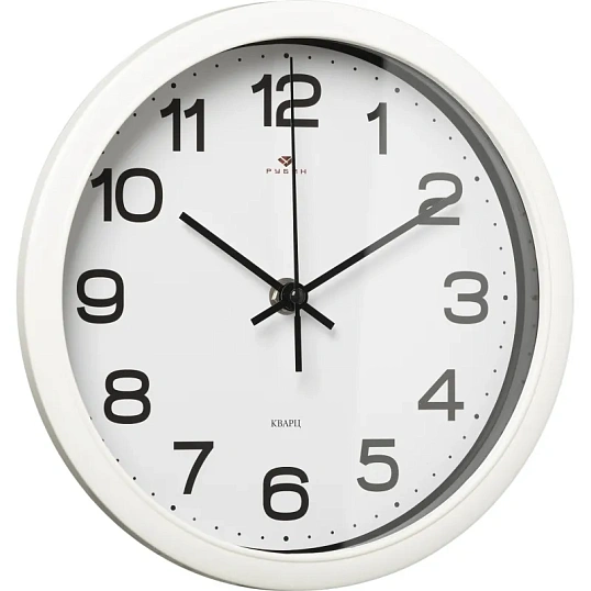 Часы настенные круг d=22см, корпус белый Классика арт.2222-344