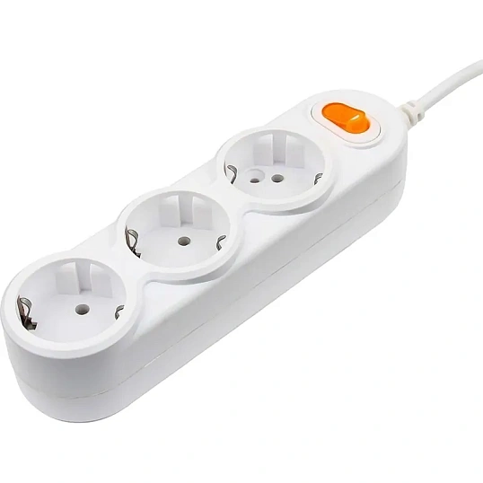 Удлинитель Power Cube, 3р/1.5 м с/з выкл., 2200 Вт, 10 А(PC-2-1,5M)
