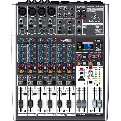 Микшерный пульт Behringer 1204USB, 4 моновхода, 2 стерео, 2 AUX-шины, USB