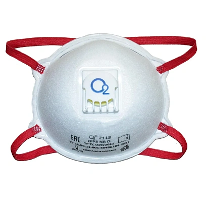 Полумаска фильтрующая О2 2113 FFP3 NRD с кл.,10шт/уп