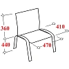 Стул БМФ Easy Chair Rio(ИЗО) чёрн, пластик черный