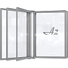 Демосистема настенная Attache 5 панелей А2, пластик