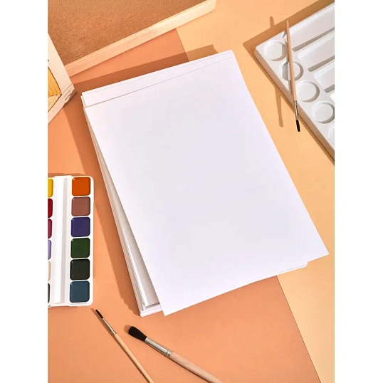 Бумага для акварели в листах №1 School А4,100л,180гр, уп.крафт