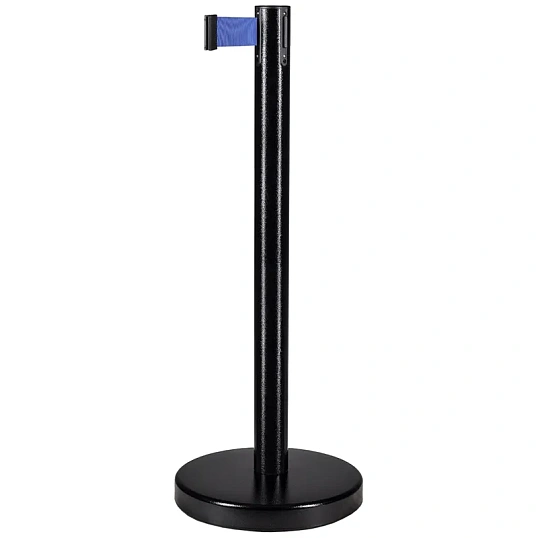 Стойка ограждения TEH_BSLN-326333 черн стойка с вытяж. лентой L-3 м синий