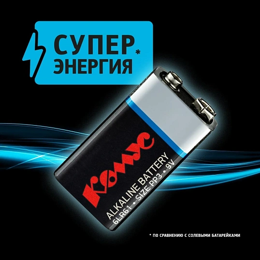 Батарейка 6LR61/Крона 9V/1604A алкалин. бл/1