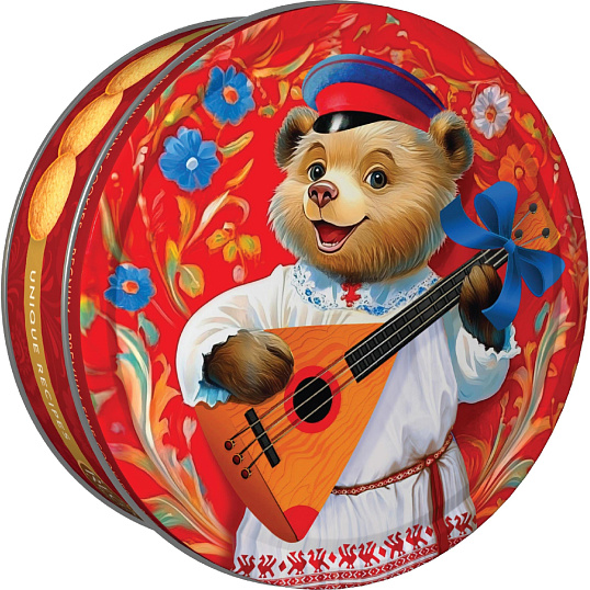 Печенье Regnum Русский медведь сдобное ж/б, 400г