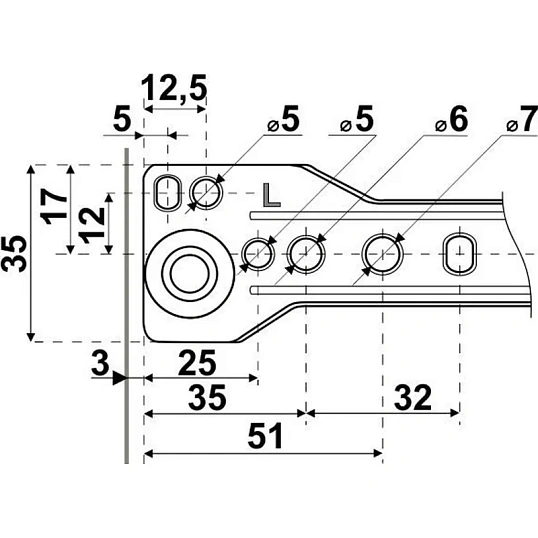 Направляющие УЗК_ StahlBuro роликовые 500/0,8 мм белый копмл-2 шт