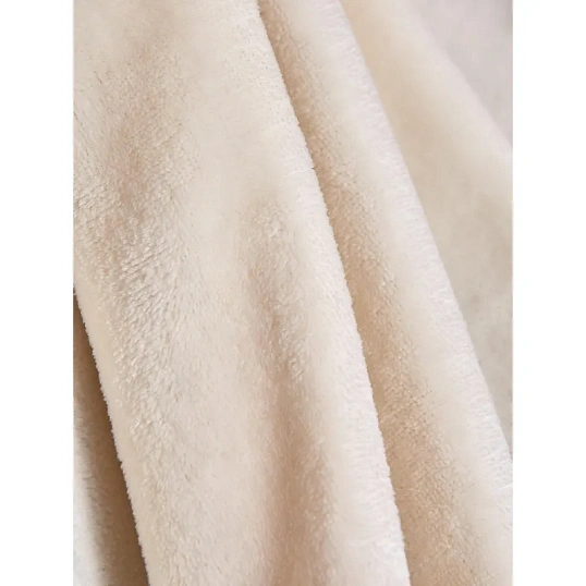 Плед микрофибра Luscan, молочный 200х220