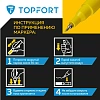 Маркер лаковый TOPFORT Industrial 1 мм желтый