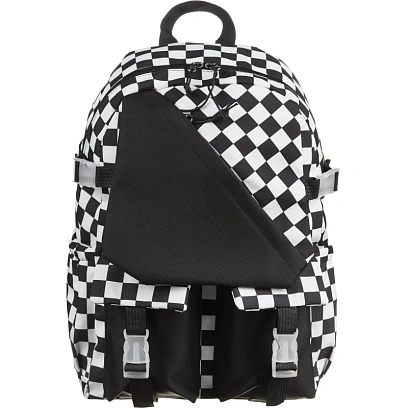 Рюкзак городской Комус Класс Шахматка/Черный , 1 отд, 17л, 30x13x45, A2013