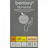 Перчатки мед. смотров. латекс, н/c,н/о,текстур беж/натур Benovy (М) 50 п/уп